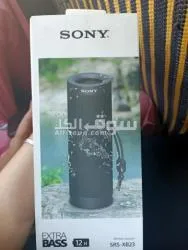 سماعة محمولة سوني لاسلكية تتصل بالبلوتوث لون أسود مزودة بتقنية EXTRA BASS™‎