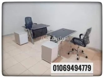 مكتب زجاج سيكوريت متاح ابيض او اسود