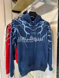 هودي الرعد الالوان : اسود / ابيض الخامه : ميلتون اسفنجي خامه ممتازة - 7