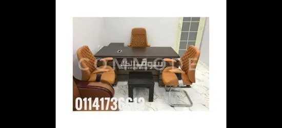 مكتب خشب mdfاسباني مستورد بسايد جانبي