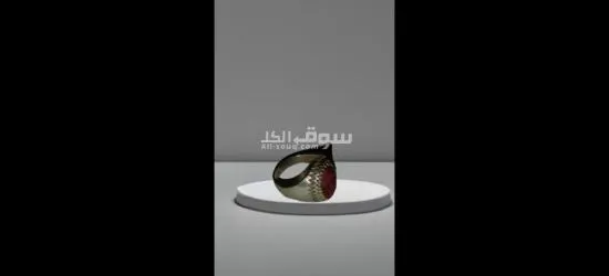 أناقة تحفة فنية خاتم فضة مع حجر ياقوت هندي مذهل - 3