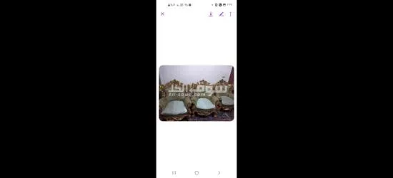 صالون دهبي بحاله جديده سعر نهاءي - 2