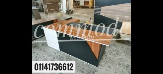 مكتب خشب mdfاسباني مستورد بسايد جانبي