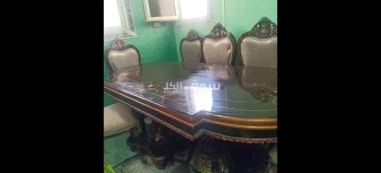 سفرة 6 كراسي خشب زان - 4