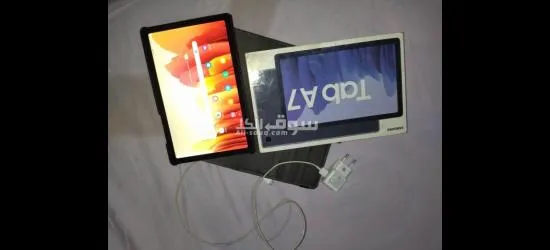 تابلت  الثانويه العامه (سامسونج a7) بحالته مهكر بالعلبه والشاحن والجراب - 2