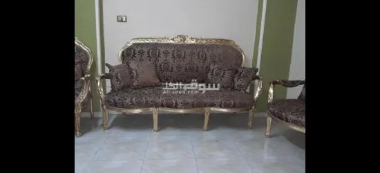 صالون مدهب مستعمل للبيع بحالة جيده - 4