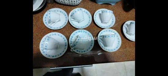 فناجين قهوة واطباقهم 8 قطع وبيبي ليس ماك