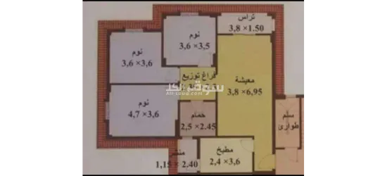 شقه ١٢٠ متر مدينة المستقبل - 9