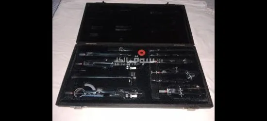 مجموعة ادوات هندسيه قديمه من السبعينات تحف الماني ماركة روترنج - ليرا
