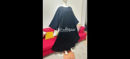 عباية خليجي كريب وحرير تحفة