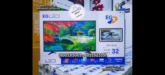 شاشة تلفزيون 32 بوصة eg جديدة ضمان سنتين EGLED-32DN4