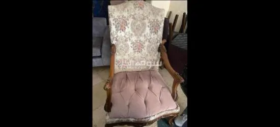 ثنين ركنة ثنائية و ثنين فوتية لسا جديد من قباني للاثاث فخم جدا - 3