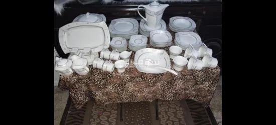 لسرعة البيع طقم صيني ٦٣قطعة صنع في الفلبين لم يستعمل بدون كرتونة - 7