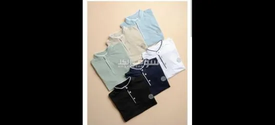 الحقوا العرض تيشرت  hilfiger نص ياقه شيك جدا لوجو طباعه