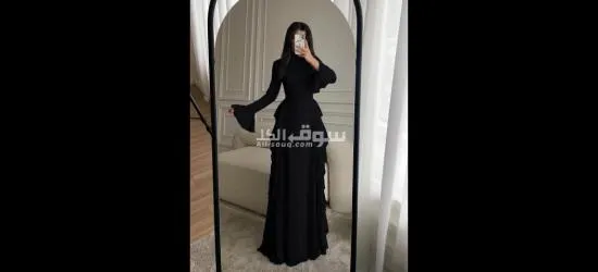 فستان شيفون مبطن تحفة باستايل عصري يناسب الخروج والمناسبات - 5