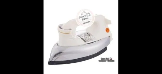 مكوة جافة ماركة تاتش الزنوكي - 1000 وات - أبيض TOUCH-40405 - قاعدة تيفلون مضادة للإلتصاق - 2