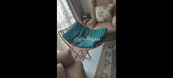 كرسى هزاز خشب بامبو