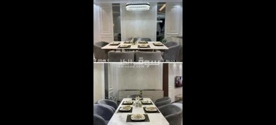 سفره رخام مستورد ٦ كراسي+بوفيه