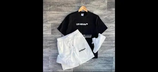 طقم صيفي أوف وايت خامة مبرد Off-White Tracksuit - 3