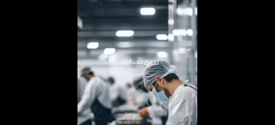 عامل انتاج في مصنع فراولة