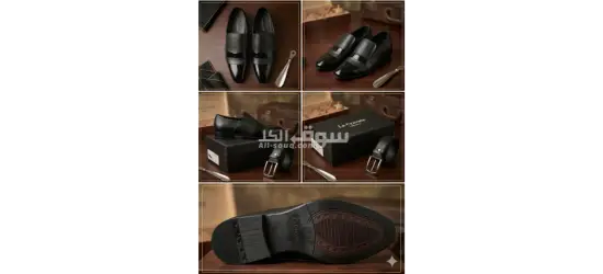 حذاء رسمى رجالى فاخر باللون الأسود الملكى من La Cravate collection- جديد تماماً - مقاس 40 - 2