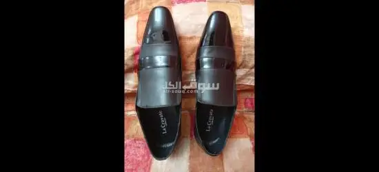 حذاء رسمى رجالى فاخر باللون الأسود الملكى من La Cravate collection- جديد تماماً - مقاس 40 - 3