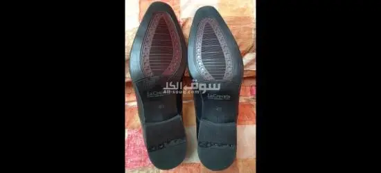 حذاء رسمى رجالى فاخر باللون الأسود الملكى من La Cravate collection- جديد تماماً - مقاس 40 - 4