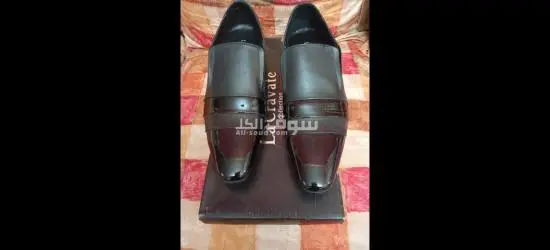 حذاء رسمى رجالى فاخر باللون الأسود الملكى من La Cravate collection- جديد تماماً - مقاس 40 - 8