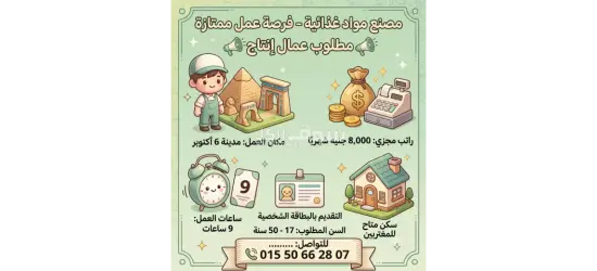 مصنع مواد غذائيه