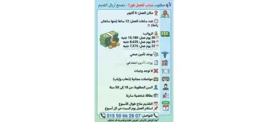 مصنع اريال في 6 اكتوبر